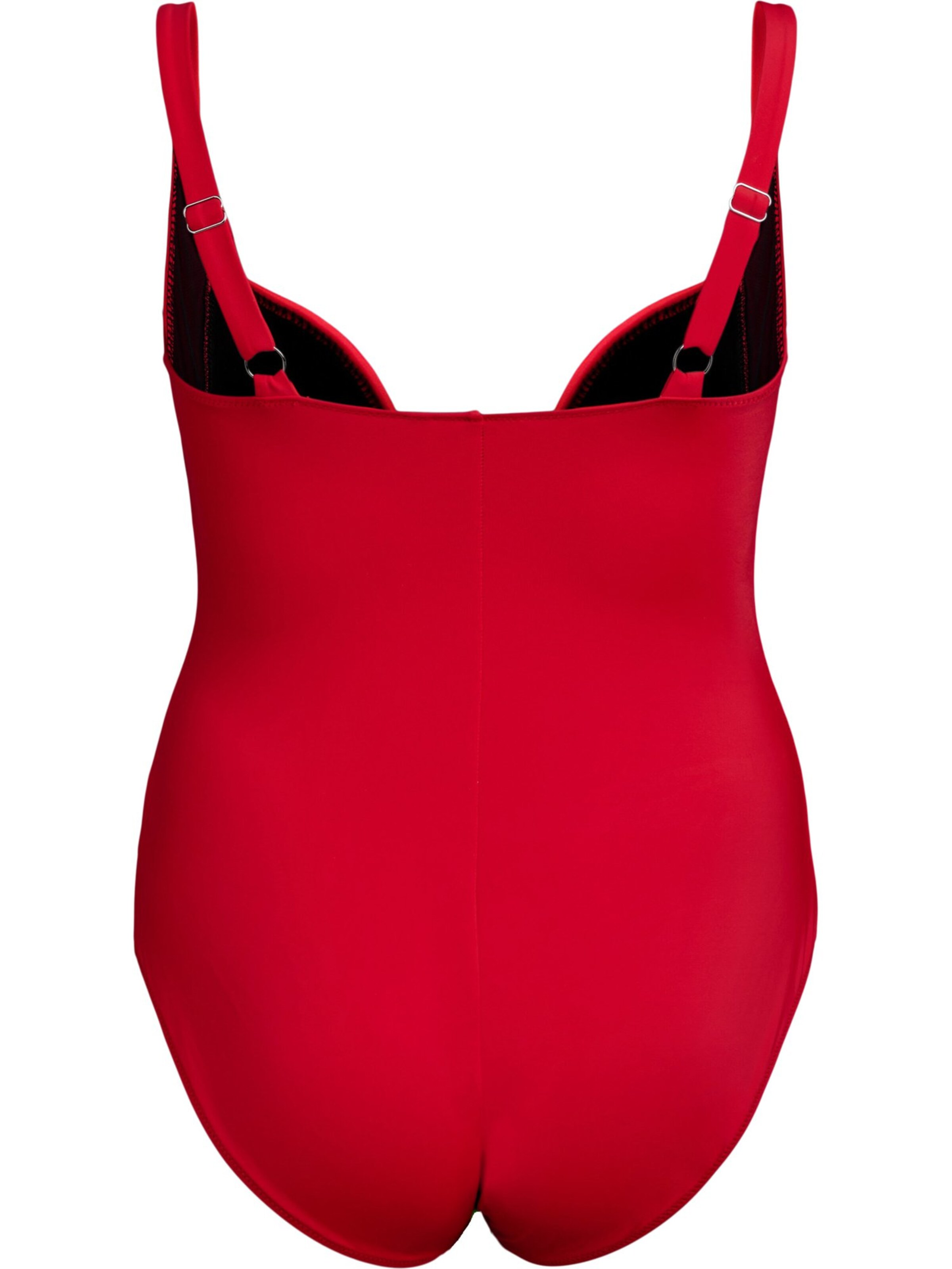 Swim by Zizzi Korzetová Plavky 'Casdenia' – červená