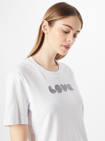 T-shirt Love Moschino en blanc