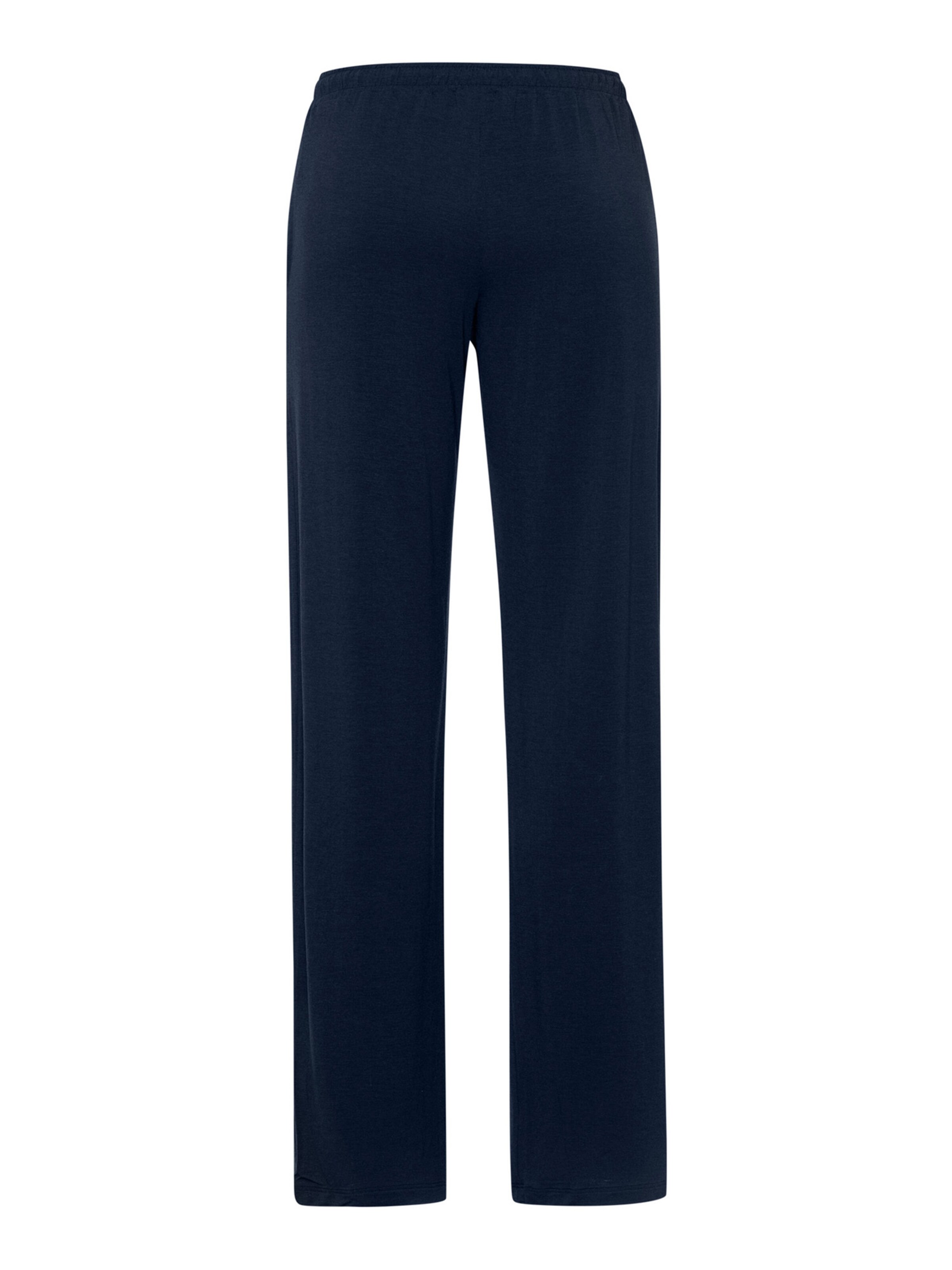 Hanro Pyjamahose ' Natural Elegance ' in Blau