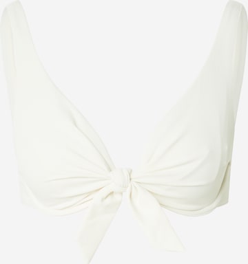 TRIUMPH Triangle Bikini Top 'Summer Glow' in White: front