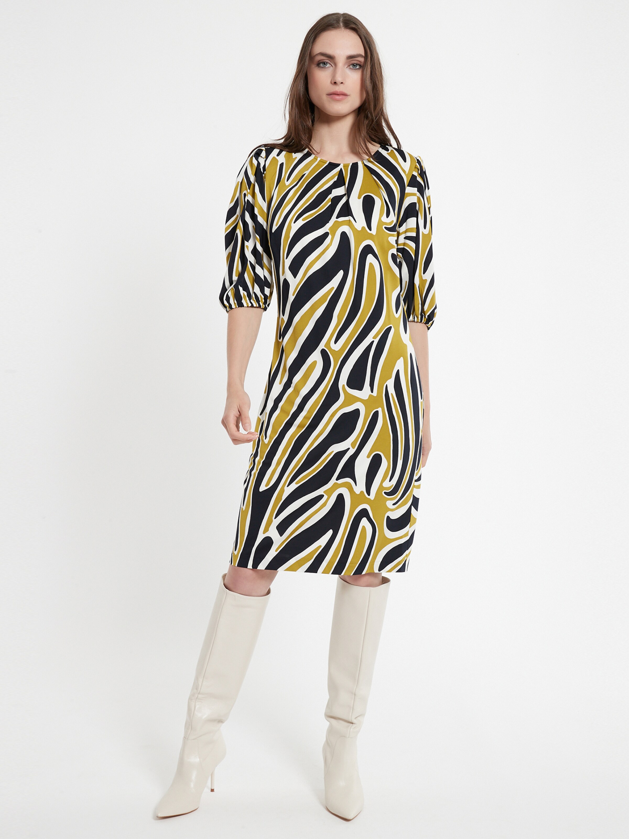 Frauen Große Größen Ana Alcazar Kleid ' Cedie ' in Grün - ZG82204 Frauen Große Größen Ana Alcazar Kleid ' Cedie ' in Grün - ZG82204