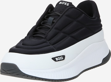 BOSS Black Platform trainers 'EVO Runn' in Blue: front