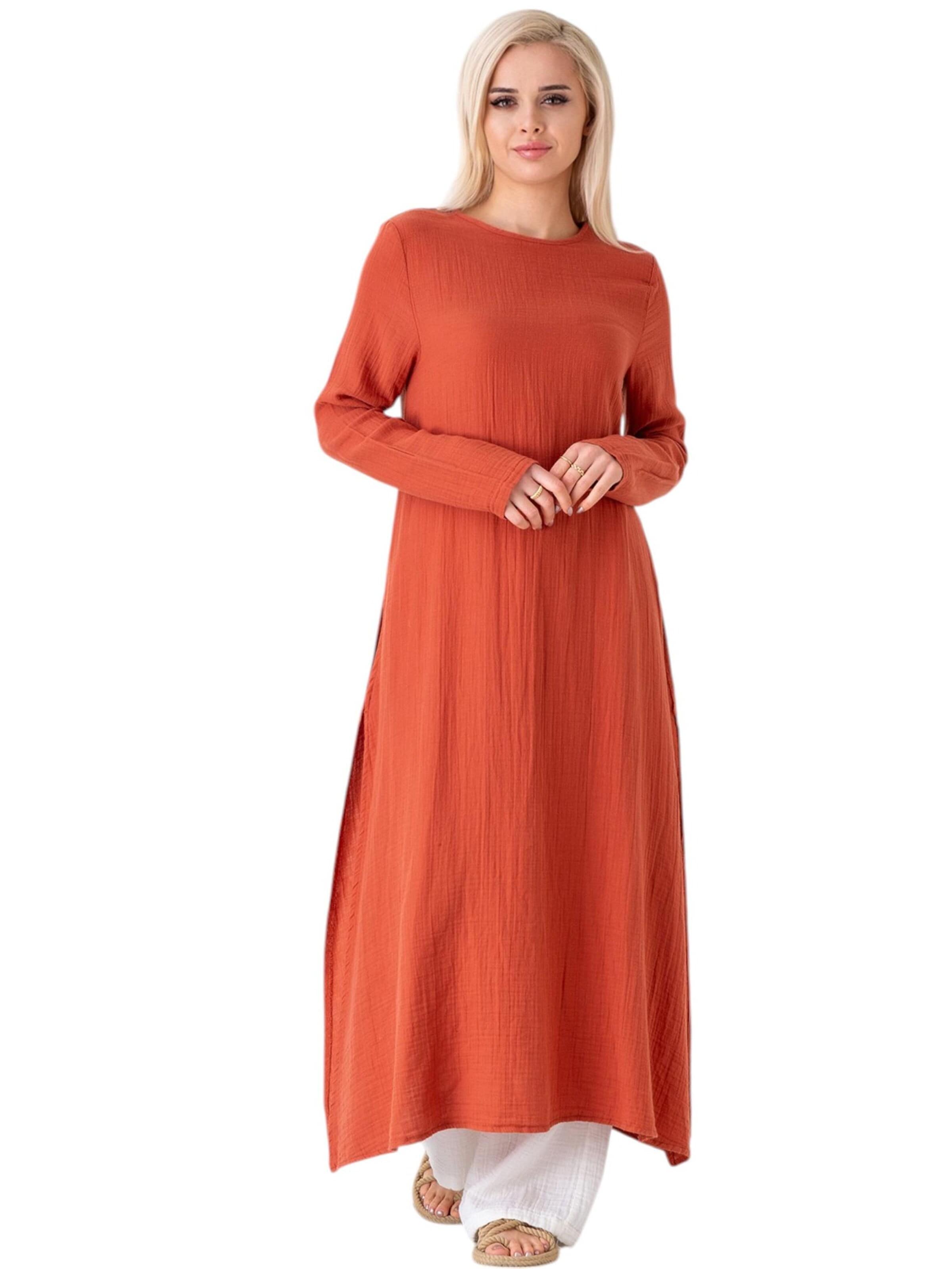 WENOR Tuniek 'Nayla Modest' in Rood: voorkant