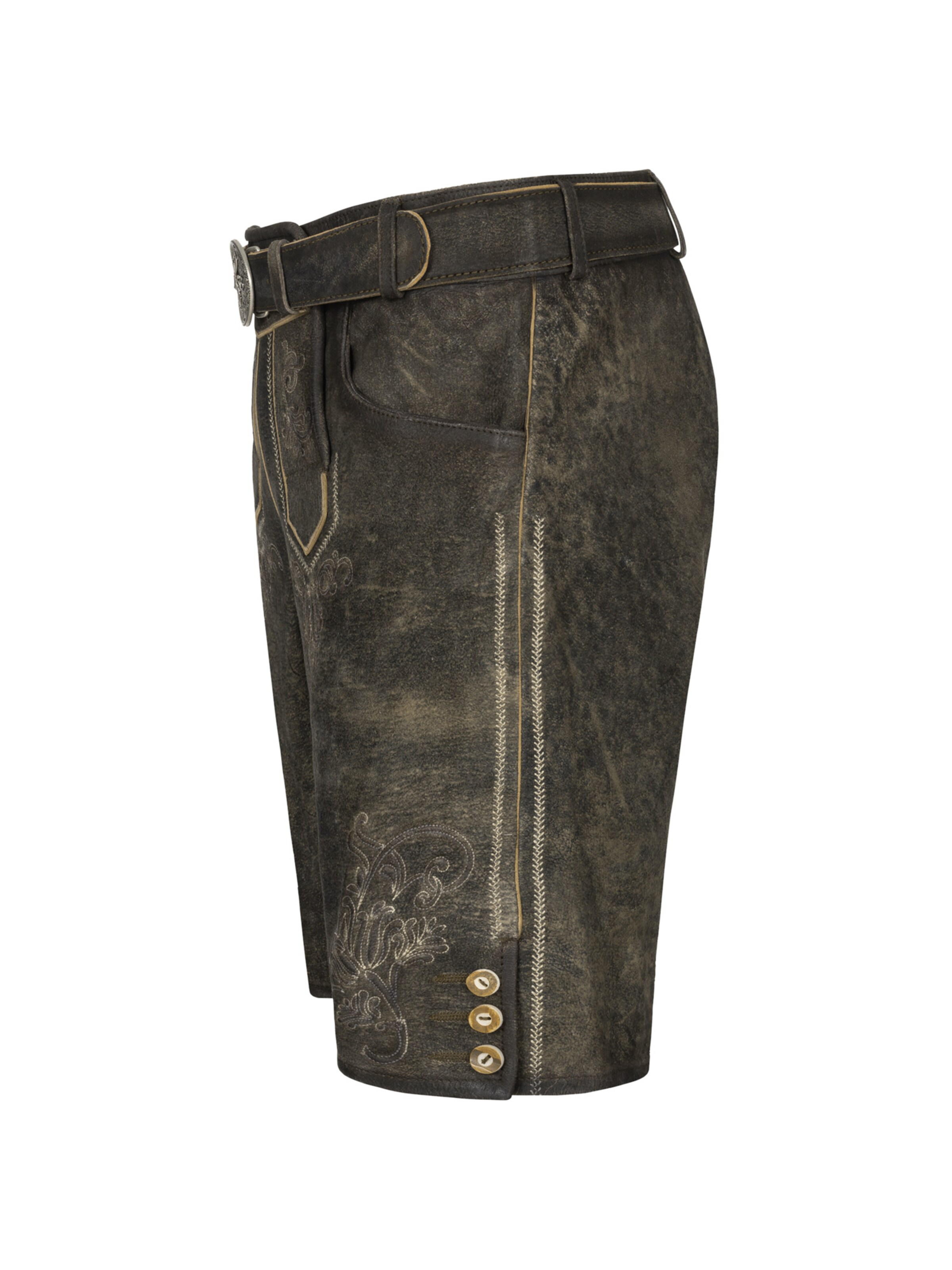 Krüger Buam Regular Trachtenhose 'Arijus' in Grau