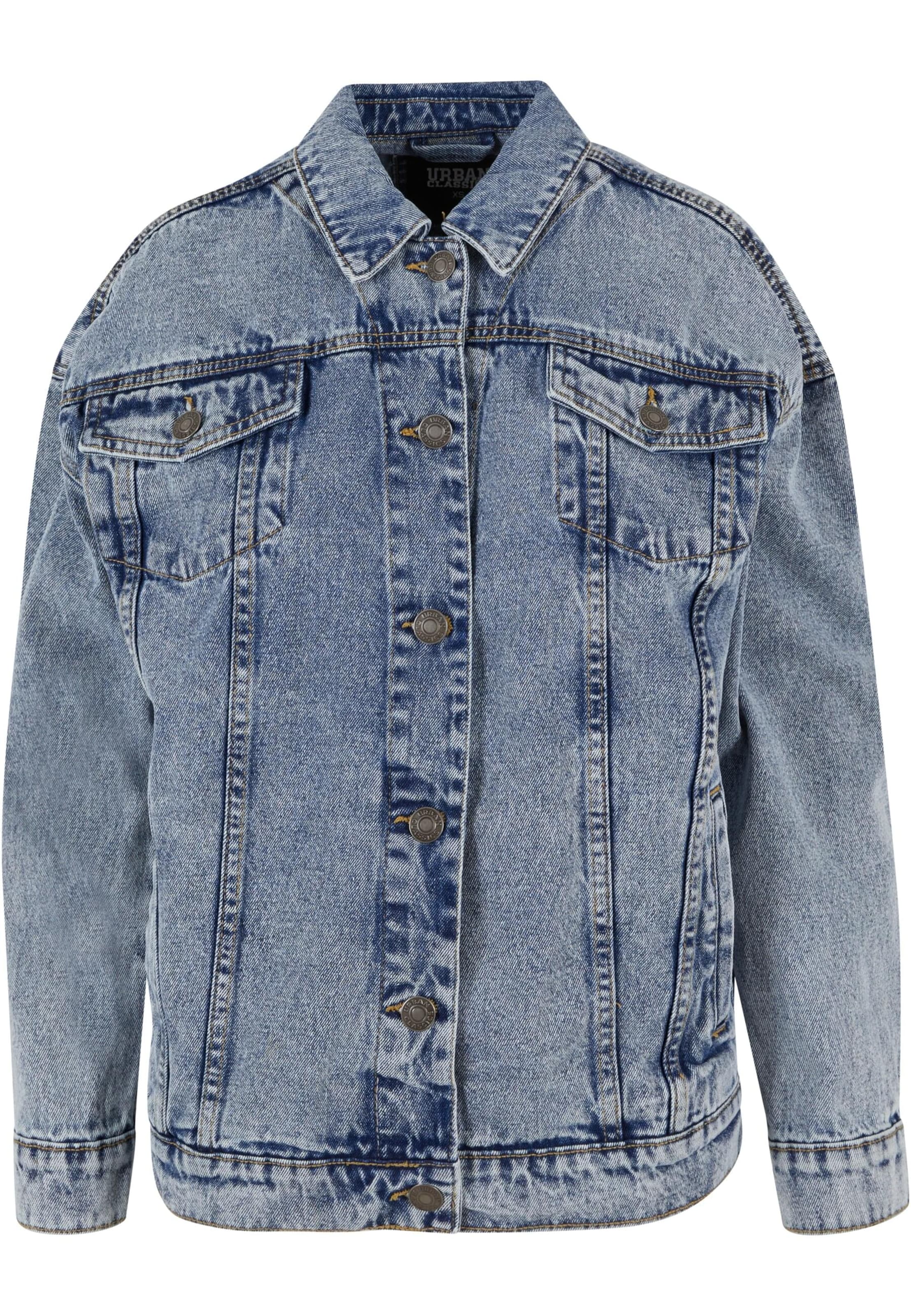 Urban Classics Tussenjas in Blauw: voorkant