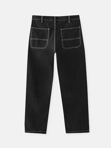 Loosefit Jean Pull&Bear en noir