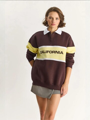 Sweat-shirt Bianco Lucci en marron