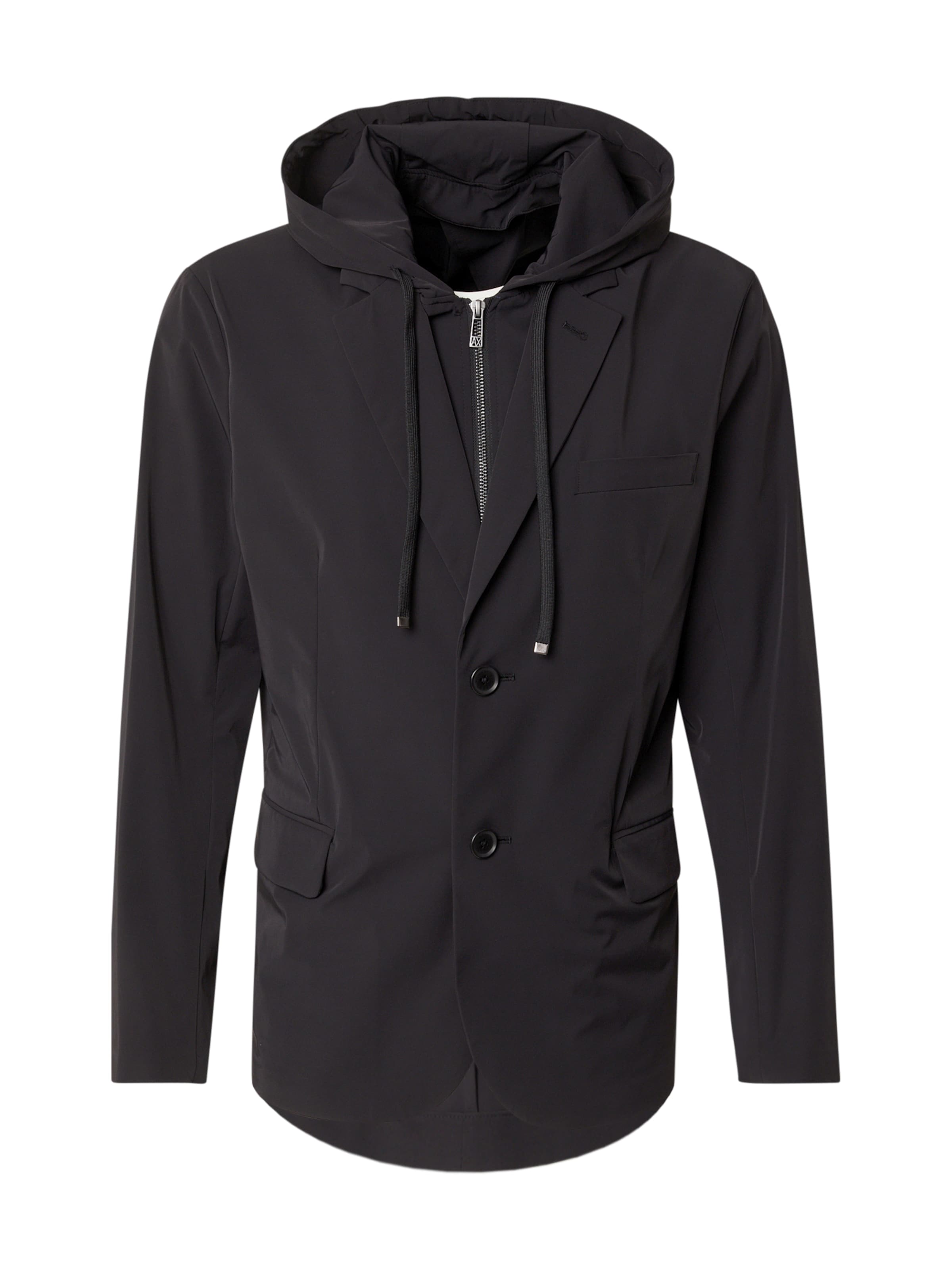 Regular fit Sacou &#x27;Giacca&#x27; de la ARMANI EXCHANGE pe negru: față