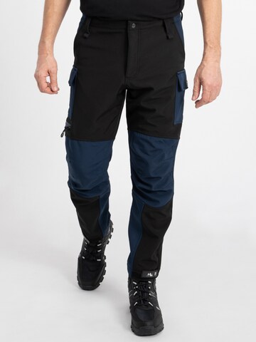 Rock Creek Regular Outdoorhose in Blau: Vorderseite