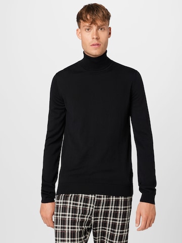 HUGO Red - Pullover 'San Thomas' em preto: frente