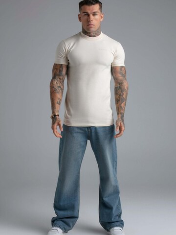 SikSilk T-Shirt in Beige