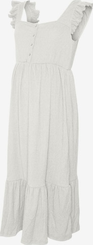 Robe MAMALICIOUS en blanc : devant