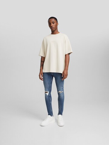 Bershka Skinny Farmer - kék