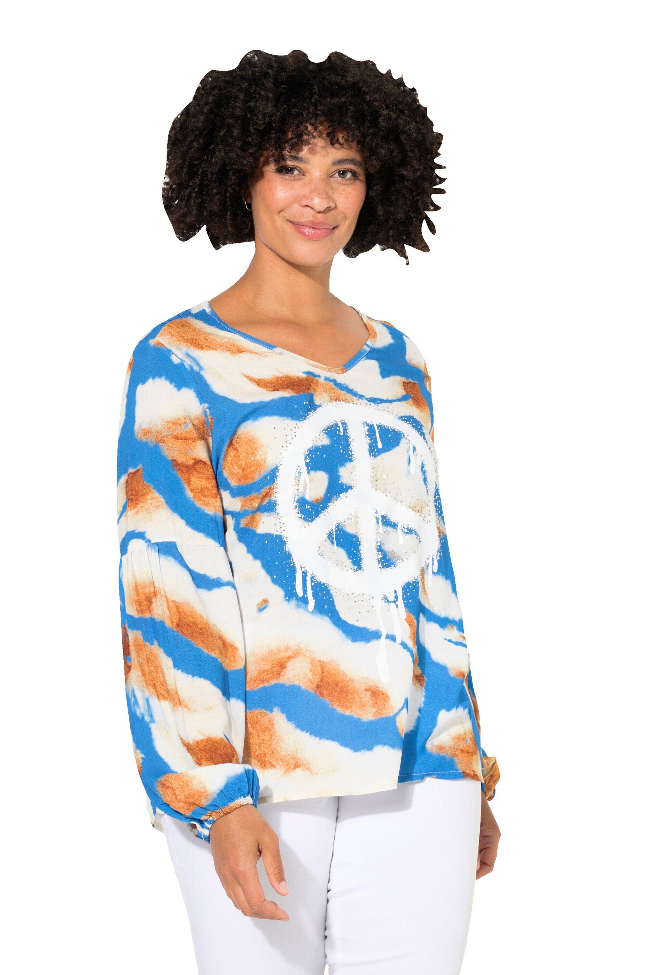 Angel of Style Bluse in Blau: Vorderseite