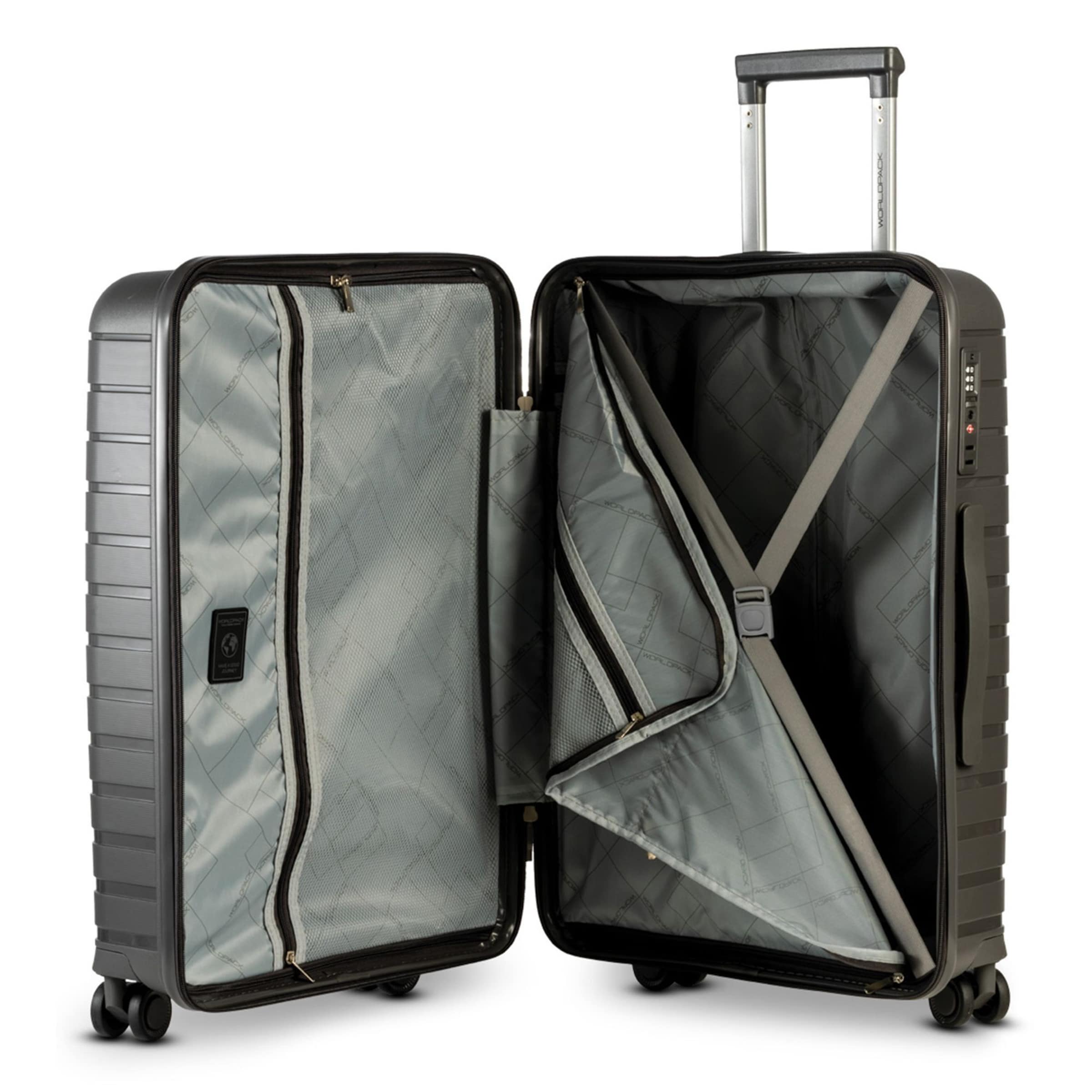 Worldpack Suitcase Set 'Portland' in Black