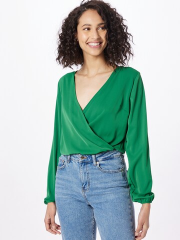 AX Paris Shirt bodysuit in Green: front