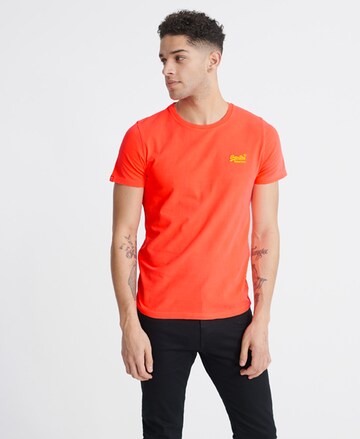 Superdry Regular Fit T-Shirt in Orange: predná strana