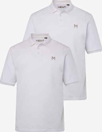 T-Shirt Men Plus en blanc : devant