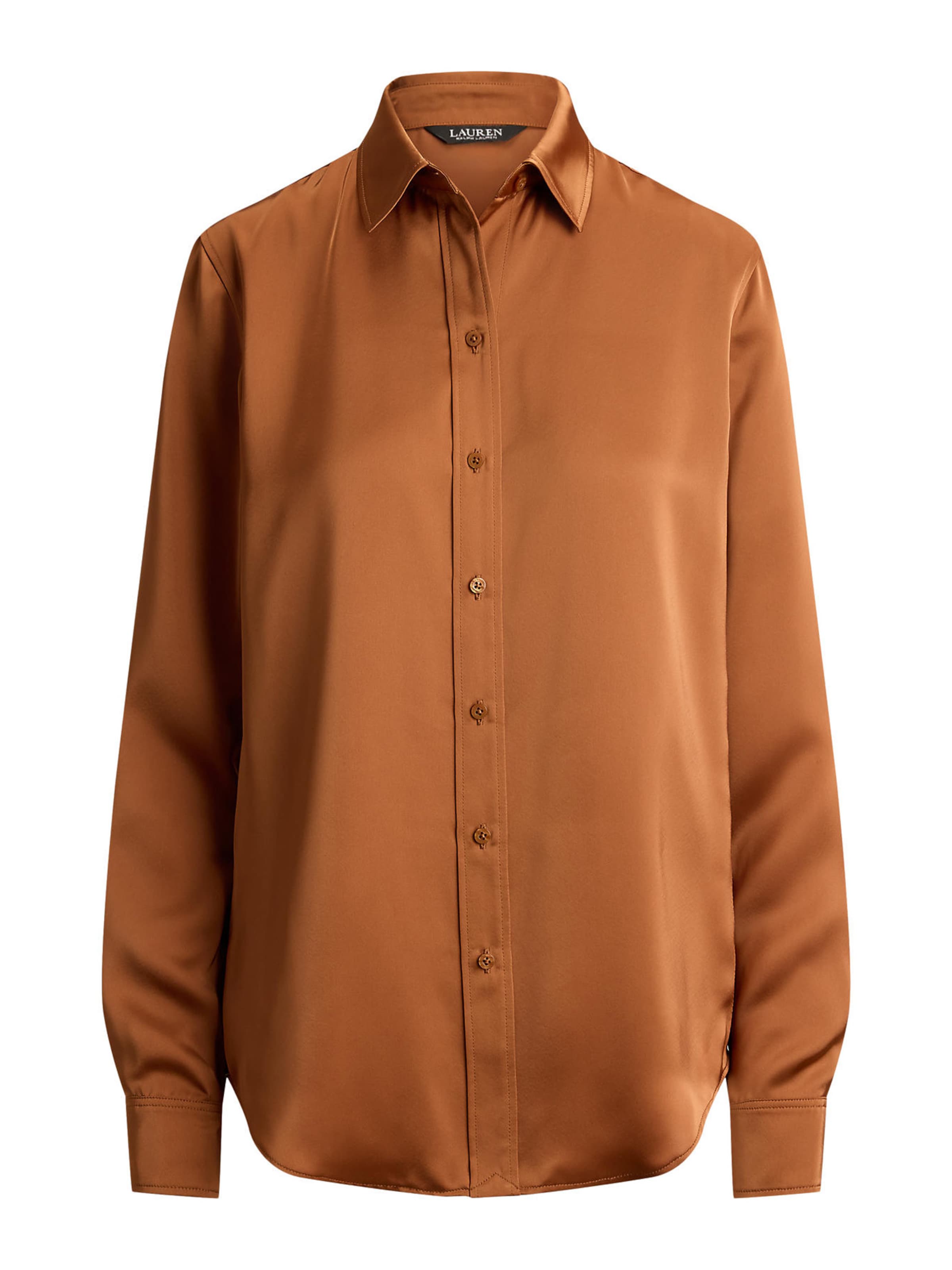 Lauren Ralph Lauren Bluse in Braun: Vorderseite