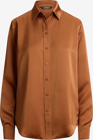 Chemisier Lauren Ralph Lauren en marron : devant