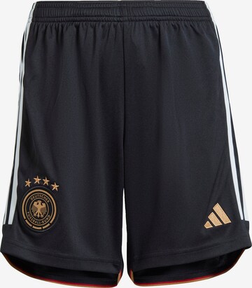 ADIDAS PERFORMANCE - regular Pantalón deportivo 'Germany 22 Home' en negro: frente