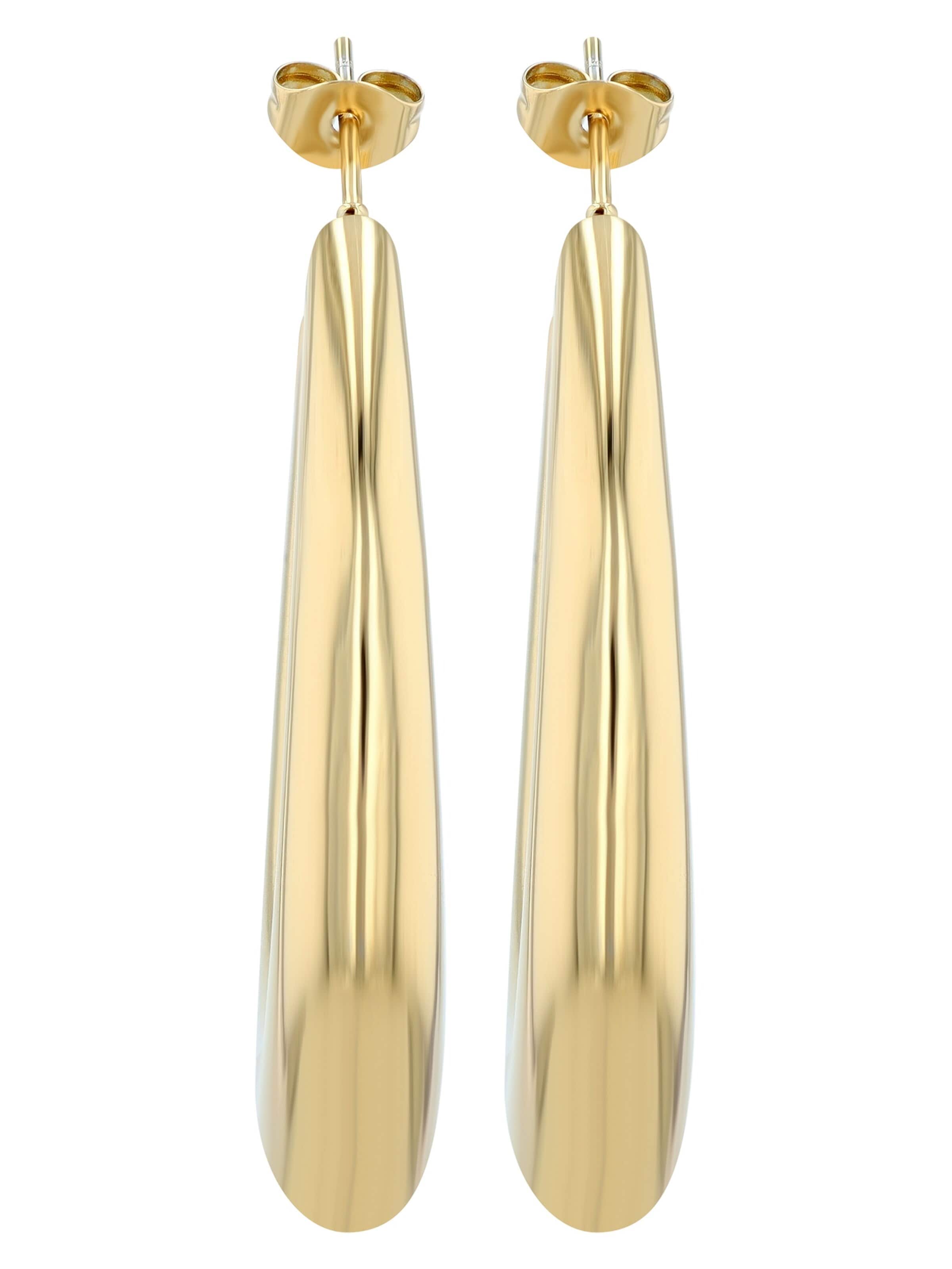 Akzent Earrings '"Abiba" aus langlebigem Edelstahl, wasserfest' in Gold