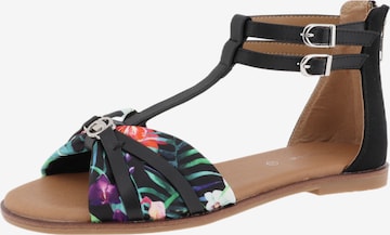 TOM TAILOR Sandals in Mixed colors: front