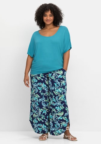 SHEEGO Wide Leg Hose in Blau