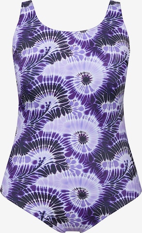 Ulla Popken Badpak in Lila: voorkant