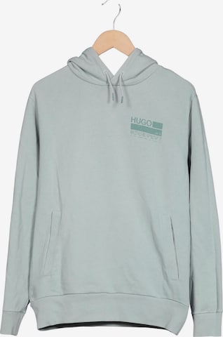 HUGO Sweatshirt & Zip-Up Hoodie in S in Green: front