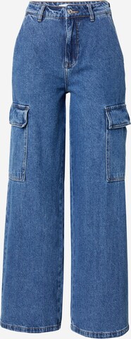 Wide Leg Jeans cargo 'Astas' minimum en bleu : devant