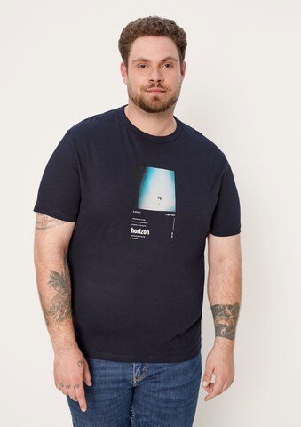 s.Oliver Men Big Sizes T-Shirt in Blau: predná strana