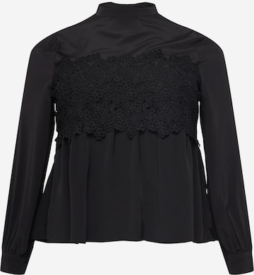 PIECES Curve Blouse 'KAMILLA' in Black: front