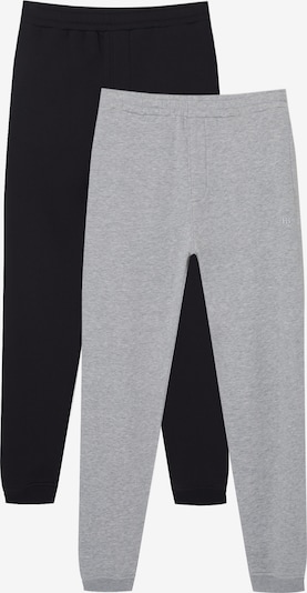 Pantaloni Pull&Bear pe gri amestecat / negru, Vizualizare produs