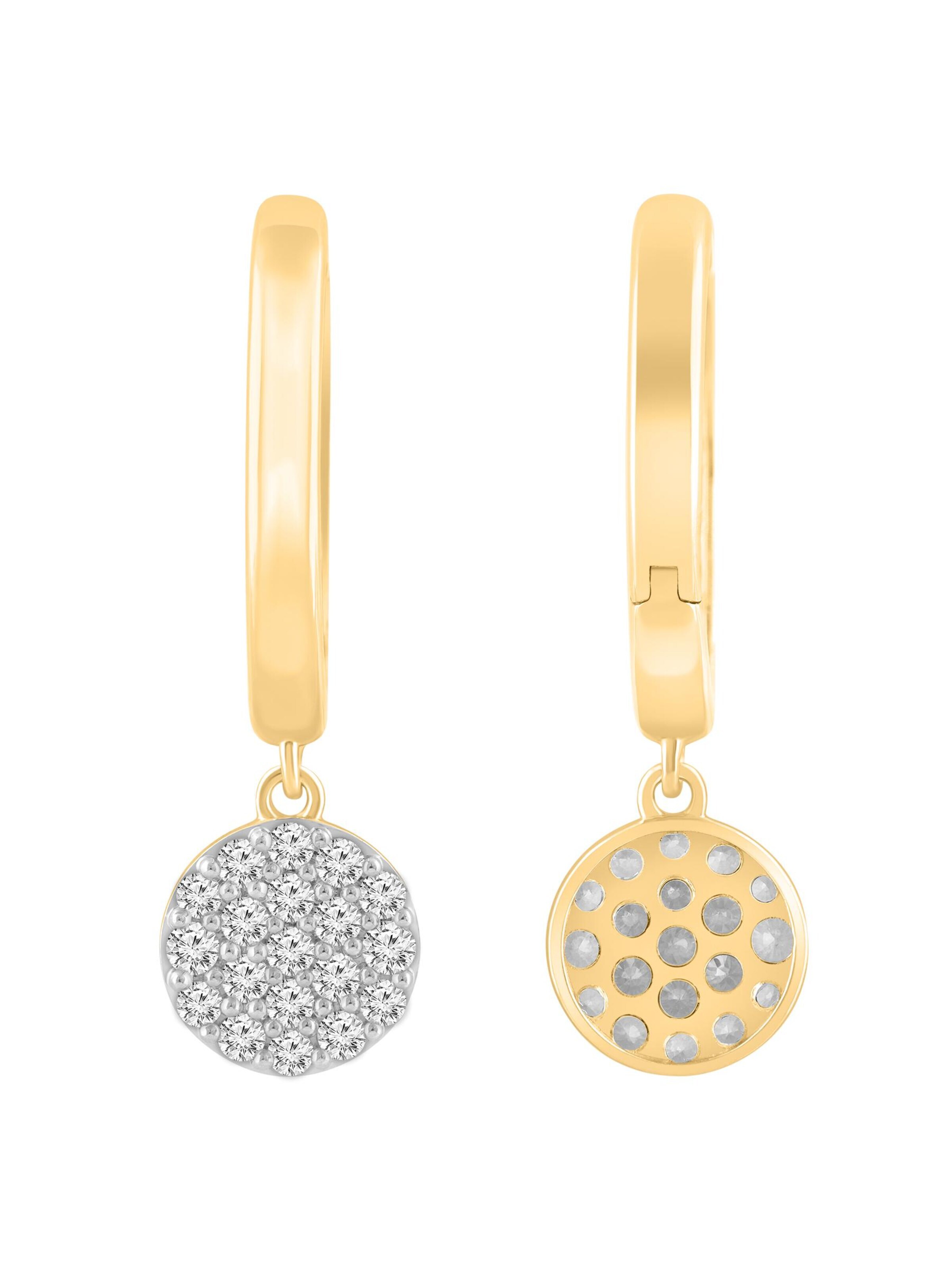 Orecchini 'Ohrringe aus 375 Gelbgold mit Lab Grown Diamant' di ETHISHER DIAMANTEN in oro