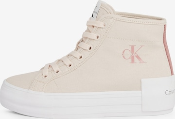 Calvin Klein Jeans High-Top Sneakers ' ' in Beige: front