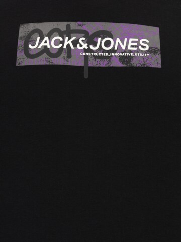 Bluză de molton de la Jack & Jones Plus pe negru