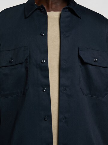 DICKIES Средняя посадка Рубашка 'WORK SHIRT' в Черный