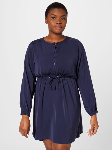 ABOUT YOU Curvy Shirt Dress 'Paula' in Blue: front