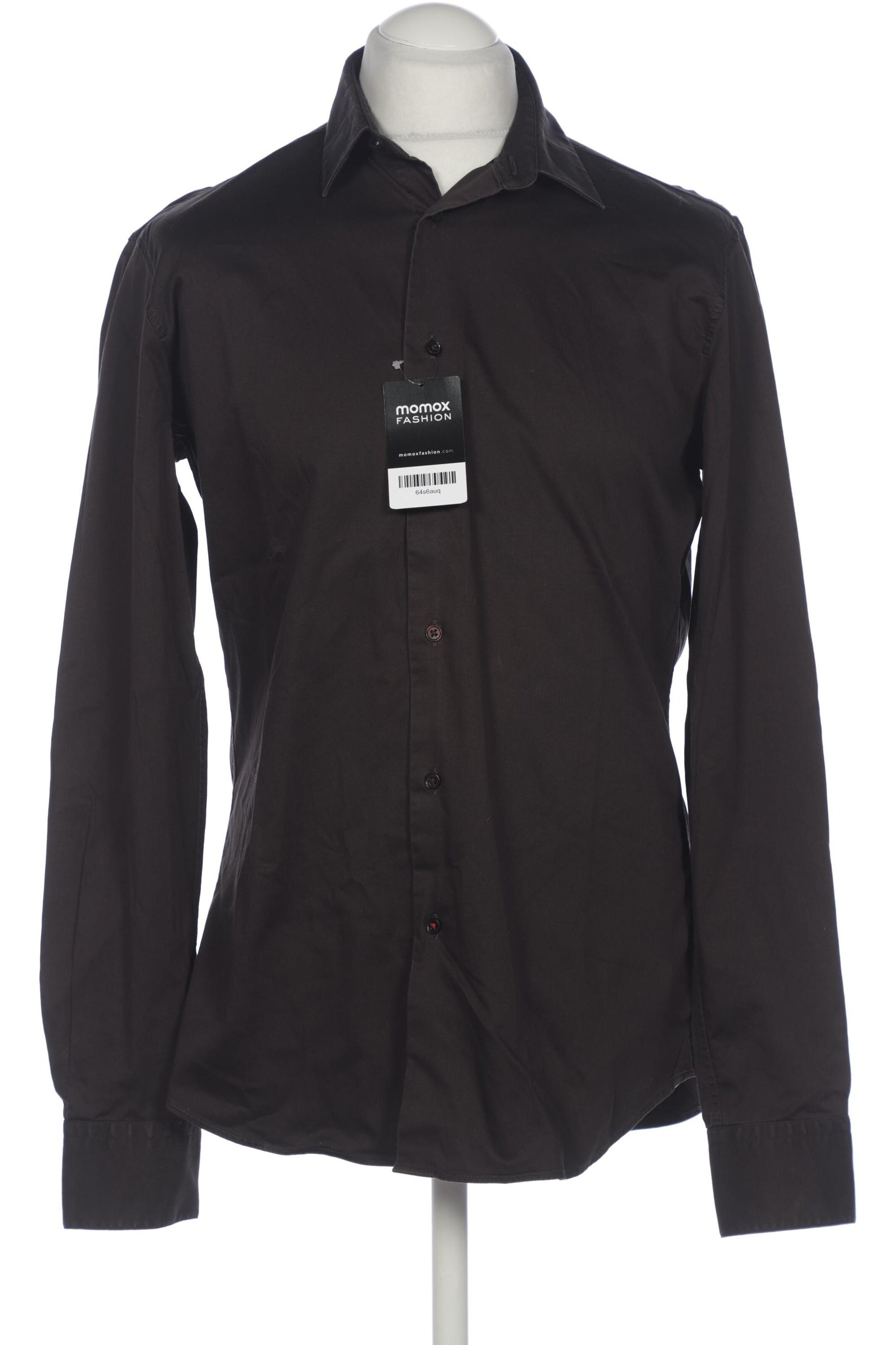 CINQUE Button Up Shirt in L in Brown: front