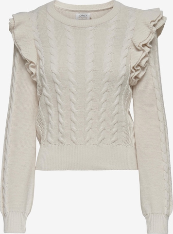 Pull-over 'Carla' ONLY en beige : devant