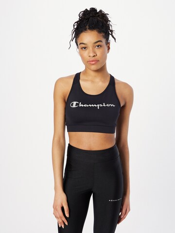 Champion Authentic Athletic Apparel Спортивный топ в Черный: спереди