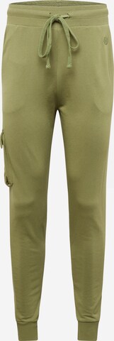 WESTMARK LONDON Tapered Cargo Pants 'Core Utility' in Green: front