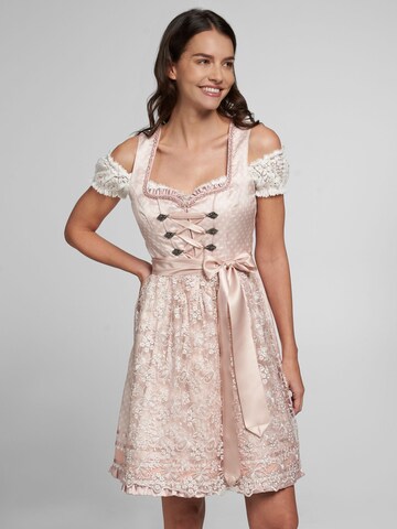 SPIETH & WENSKY Dirndl 'Amazona' in Roze: voorkant