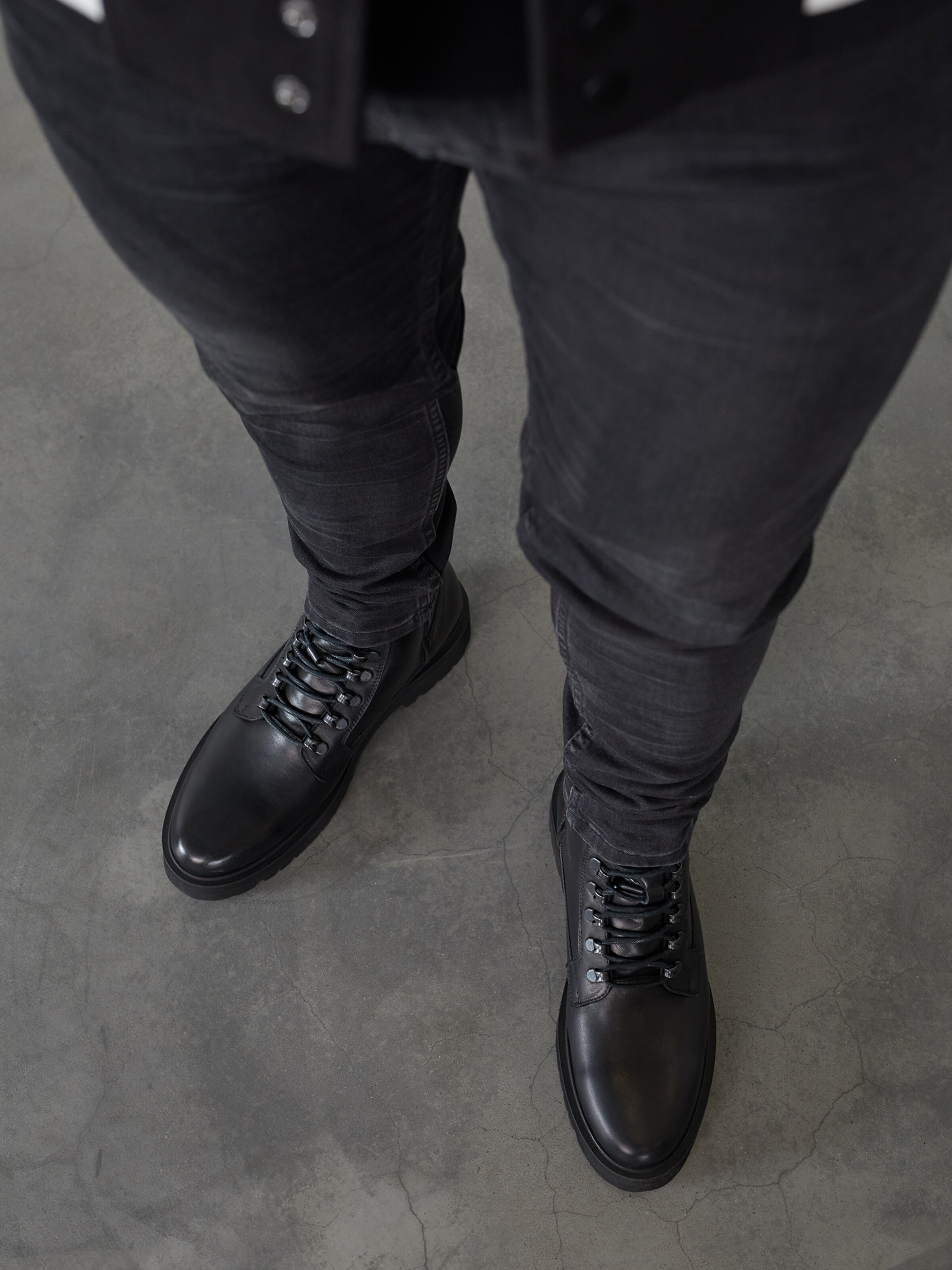 靴 Dannen LOMBARD BLACK DAN FOX APPAREL Lace-Up Boots 'Alen' in Black | ABOUT YOU