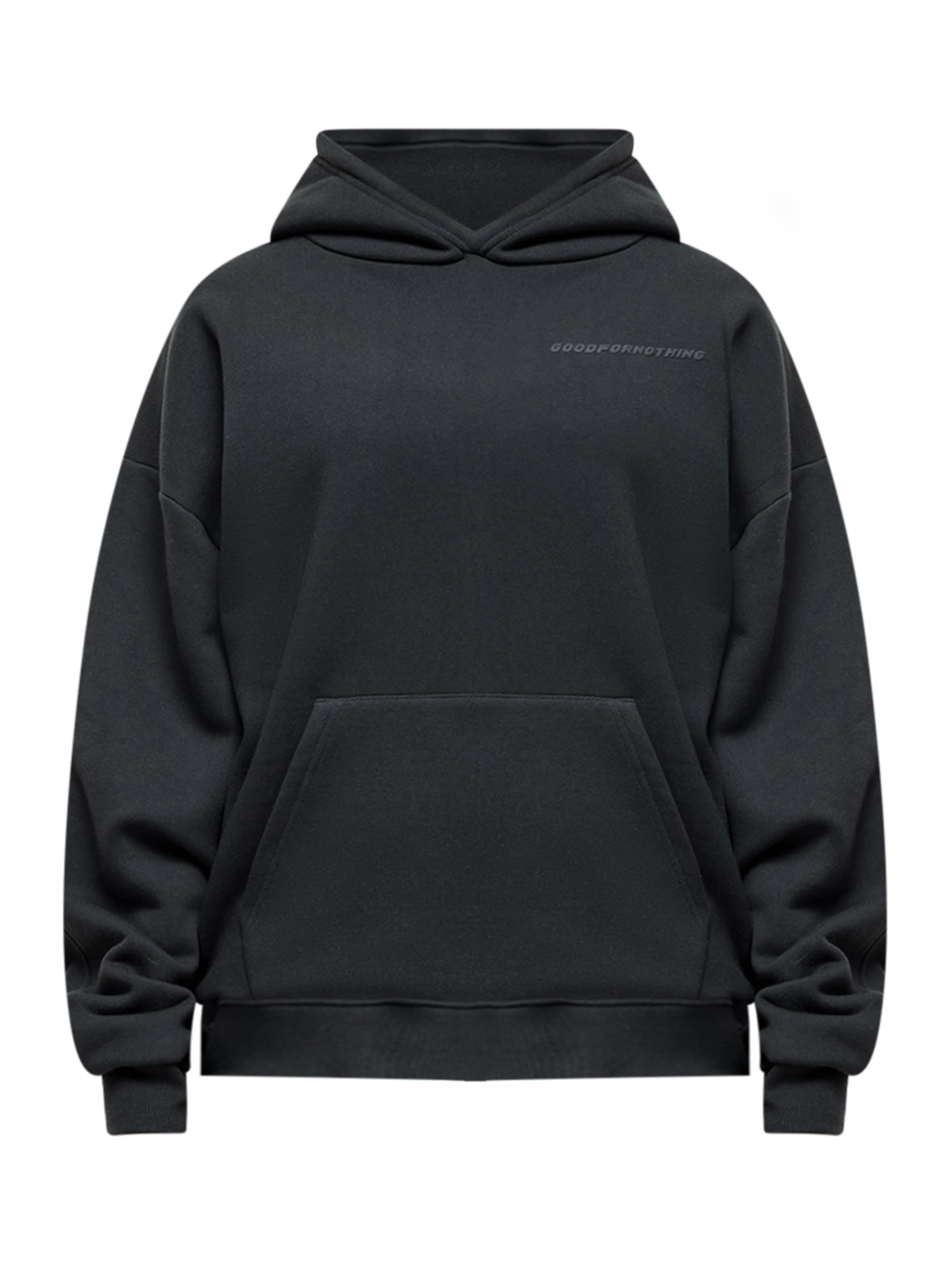 Sweat-shirt Good For Nothing en noir : devant