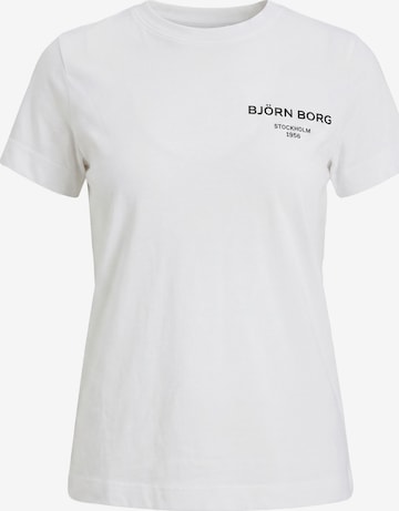 BJÖRN BORG Toiminnallinen paita 'ESSENTIAL 1' värissä valkoinen: etupuoli