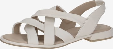 CAPRICE Sandaal in Wit: voorkant