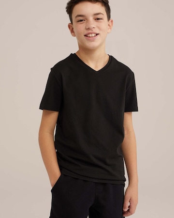 T-Shirt WE Fashion en noir : devant