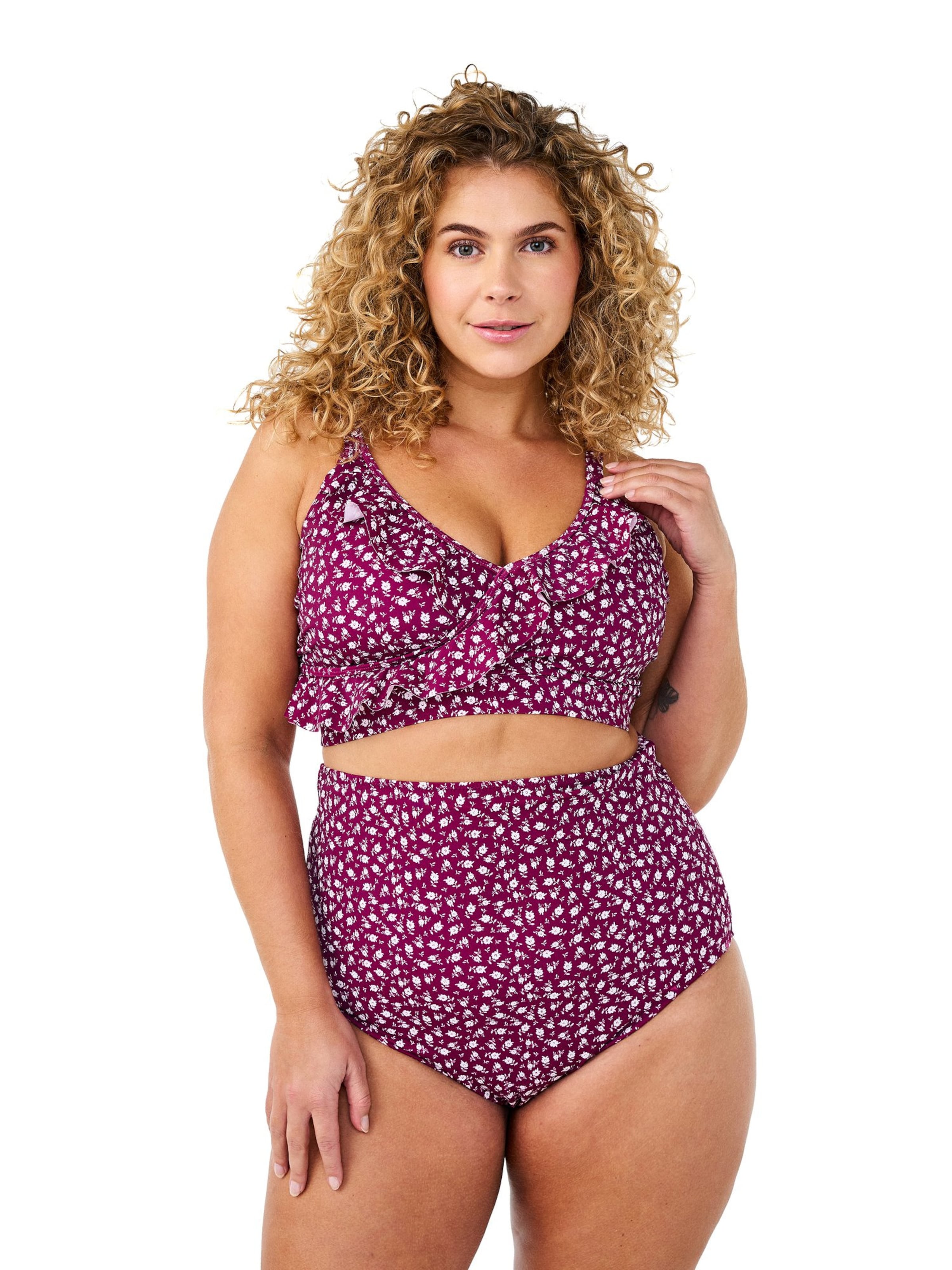 Swim by Zizzi Низ бикини 'KATRIN' в Красный: спереди